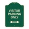 Signmission Visitor Parking Visitor Parking Heavy-Gauge Aluminum Architectural Sign, 24" x 18", G-1824-22725 A-DES-G-1824-22725 - alternate 1